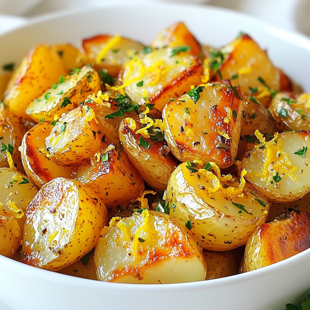 Greek Lemon Potatoes Flavorful Side Dish Delight