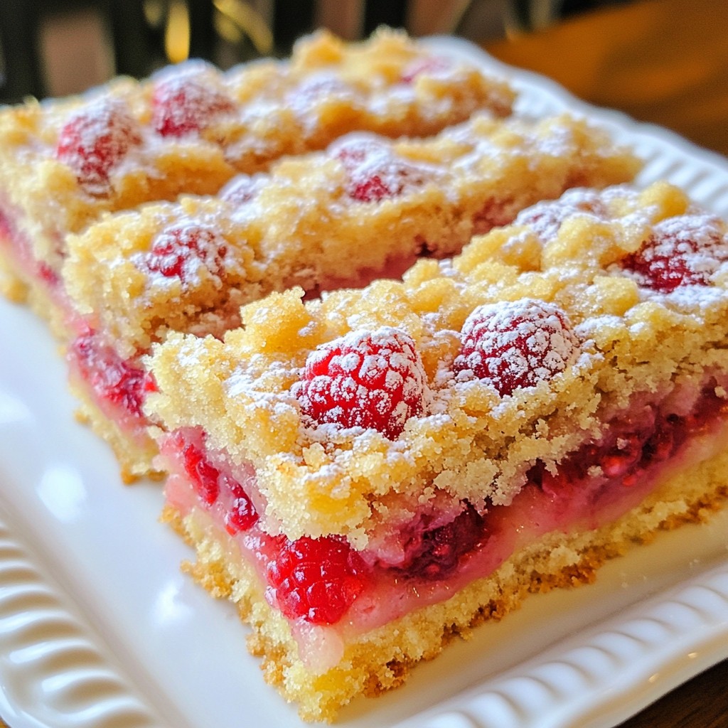 Lemon Raspberry Crumb Bars Delightful Sweet Treat