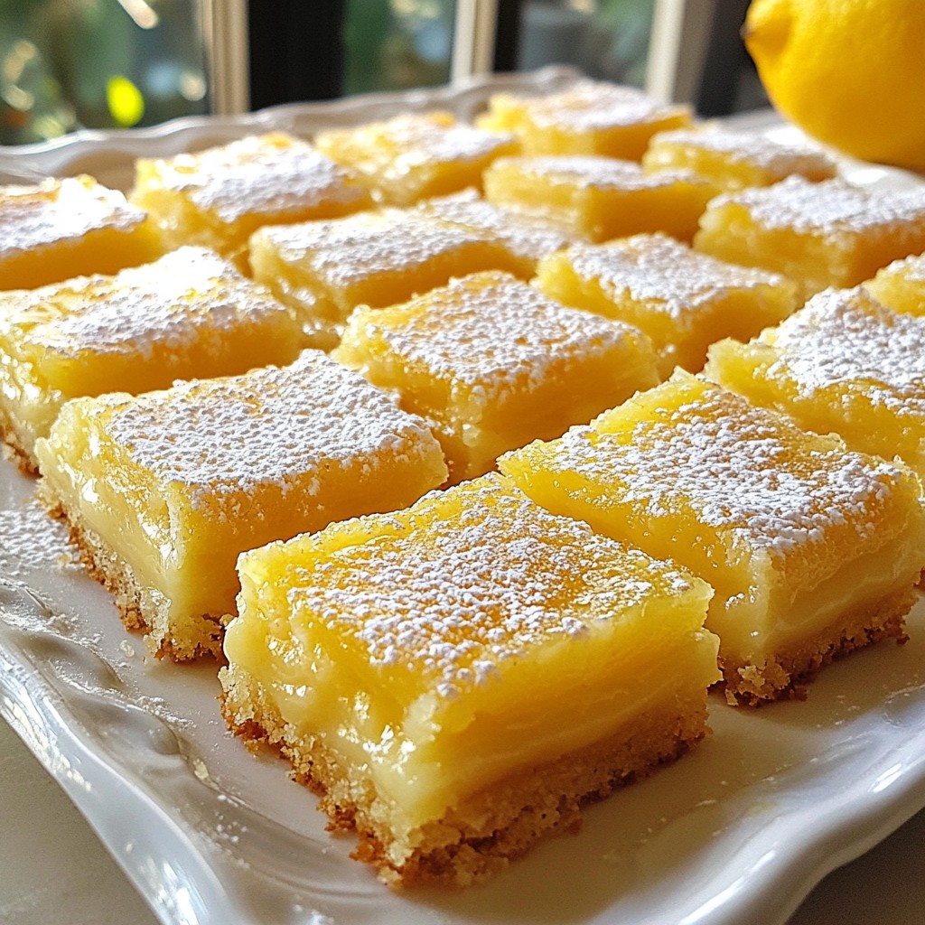 Greek Yogurt Lemon Bars Simple and Tart Delight