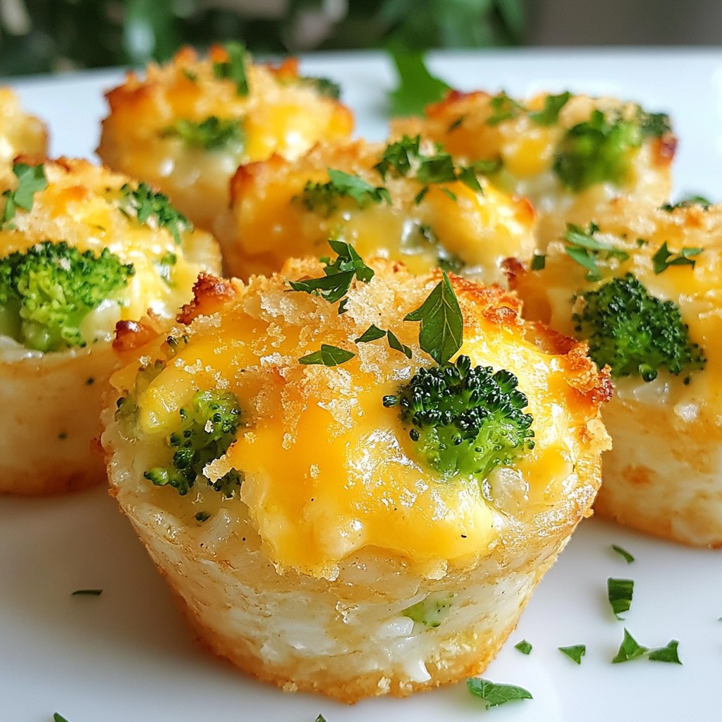 Cheesy Broccoli Rice Cups Perfect for Quick Snacks