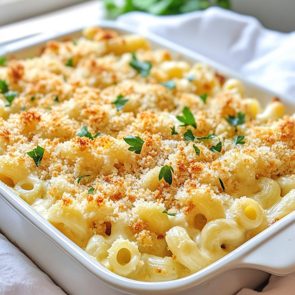 Baked Four Cheese Mac and Cheese Delight Recipe