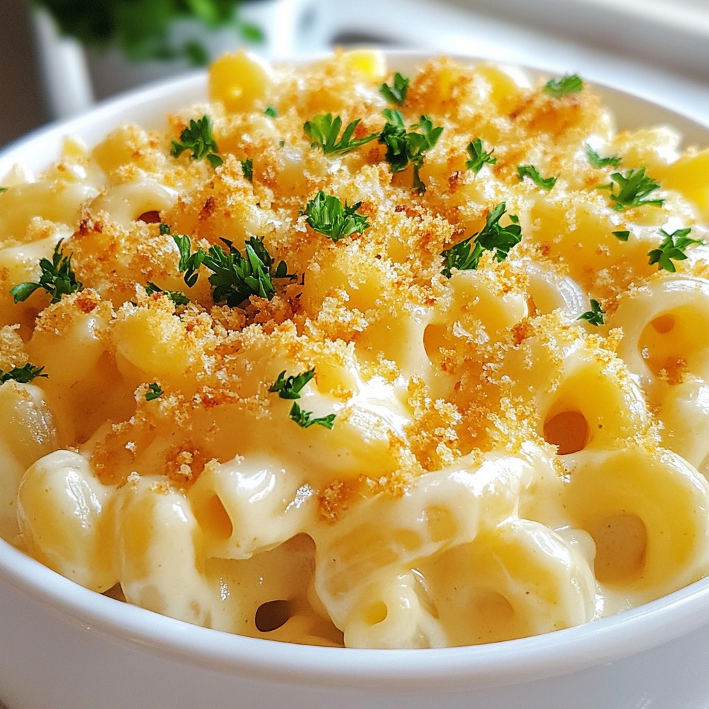 Truffle and Gouda Mac and Cheese Comforting Dish
