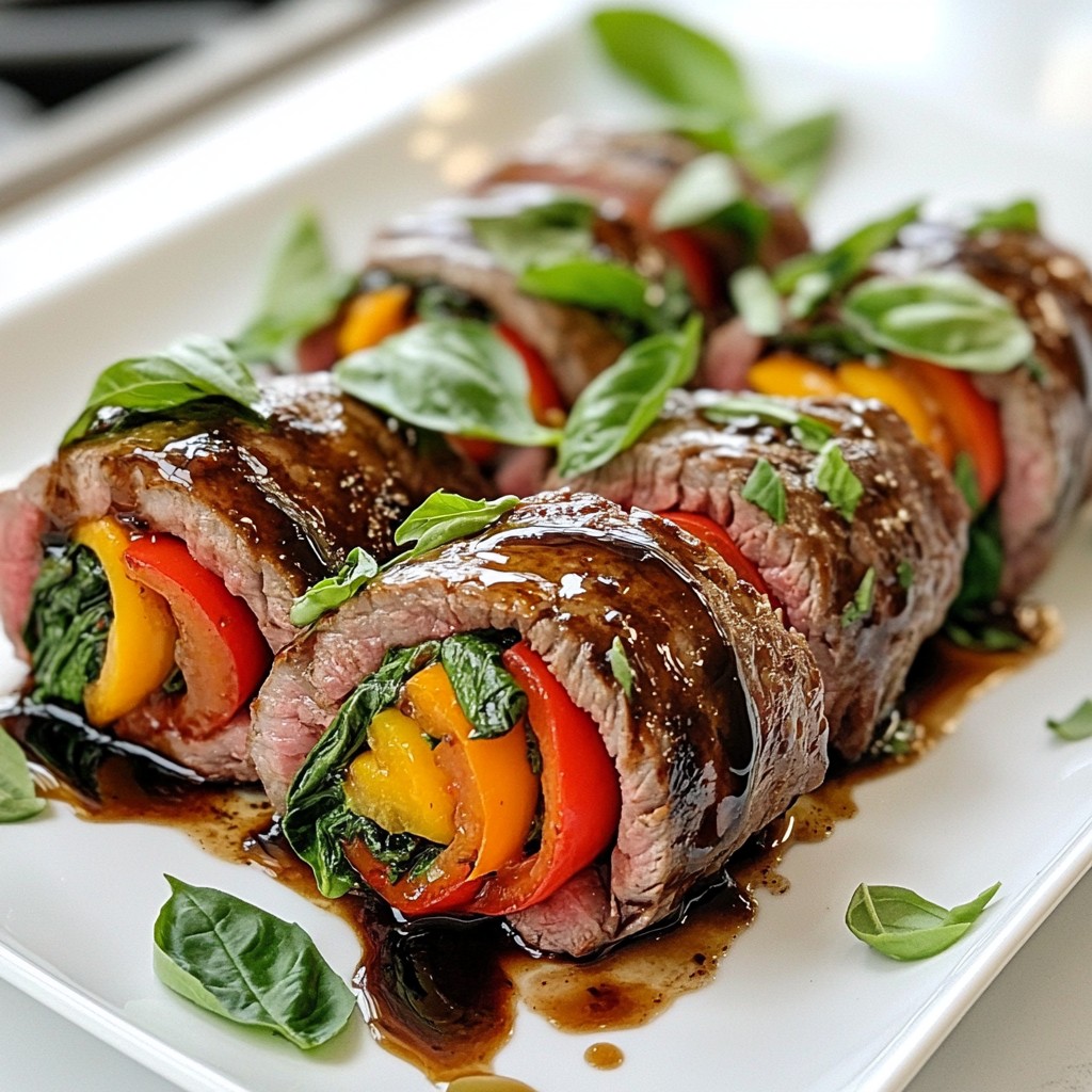 Balsamic Glazed Steak Rolls Flavorful and Simple Recipe
