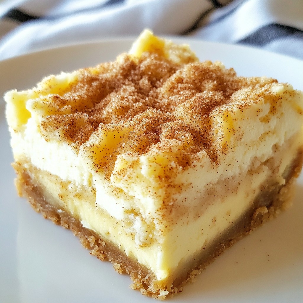 Snickerdoodle Cheesecake Bars Delicious and Easy Recipe