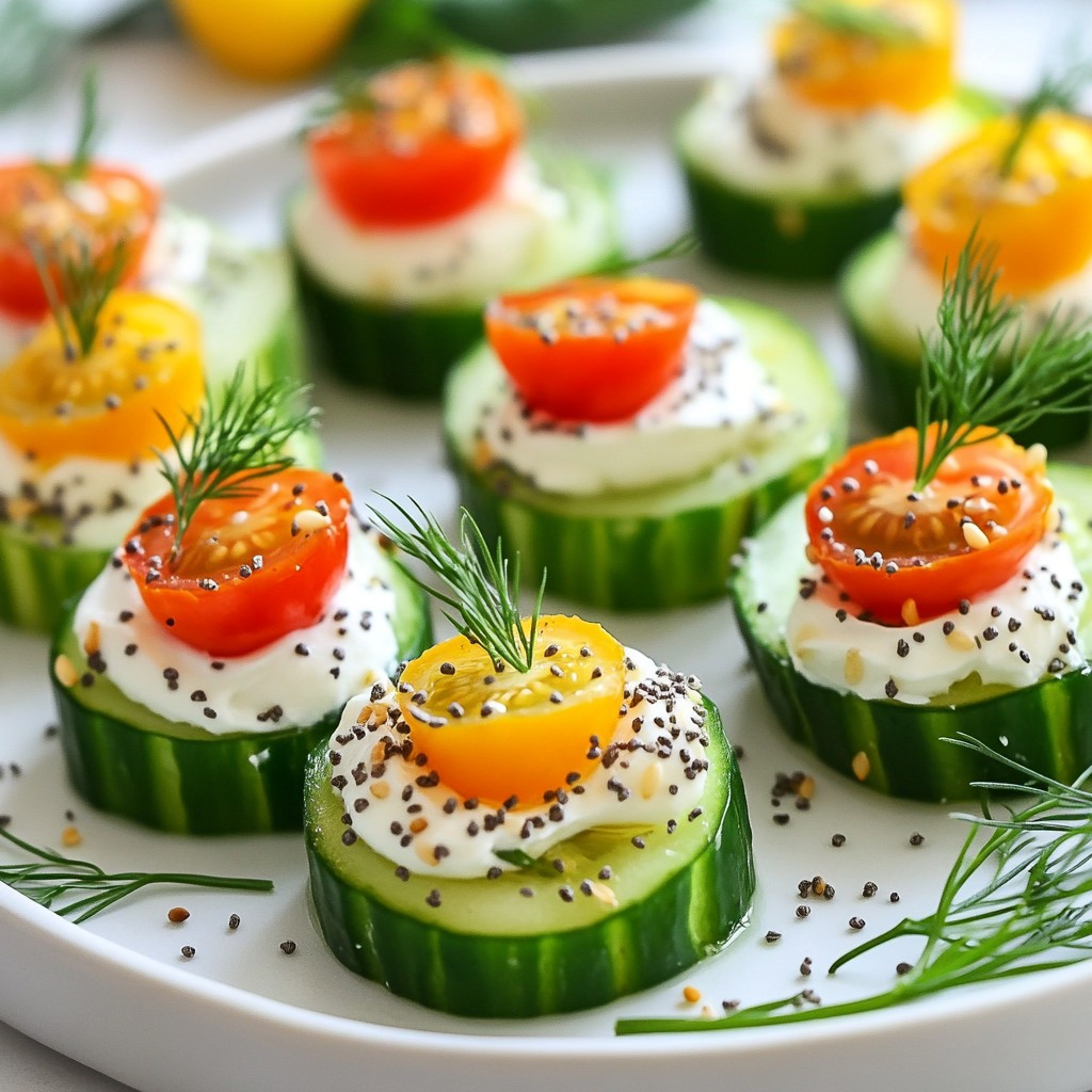 Everything Bagel Cucumber Bites Fresh and Fun Snack