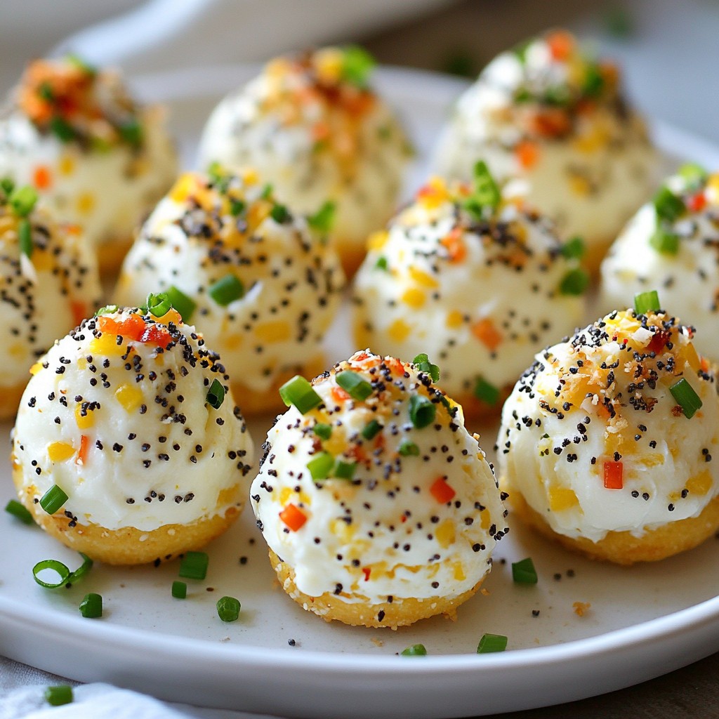 Everything Bagel Cheese Ball Bites Easy and Tasty Treat