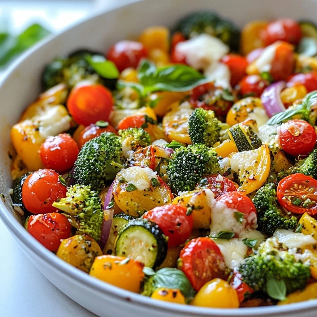 Cheesy Herb-Roasted Veggie Skillet Flavor Burst