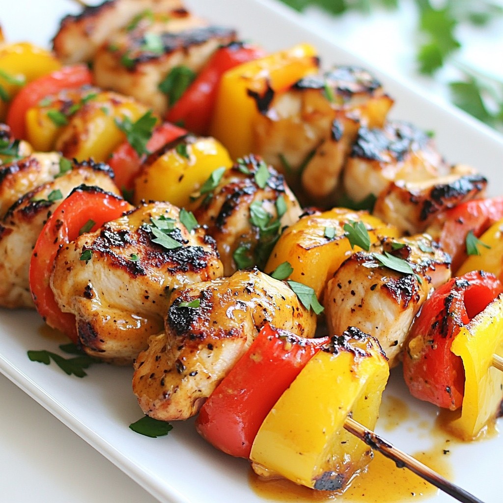 Honey Mustard Chicken Kabobs Simple and Tasty Meal