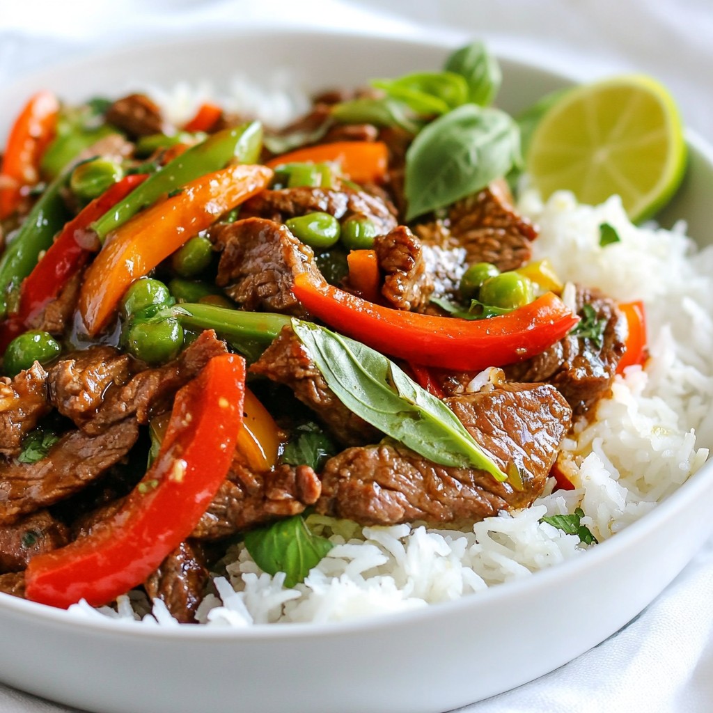 Thai Basil Beef Stir Fry Flavorful and Simple Meal