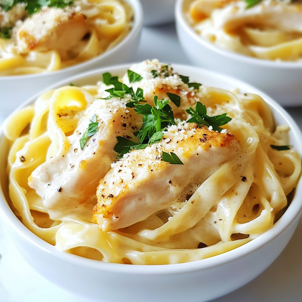 Rich and Cheesy Chicken Alfredo Pasta Delight