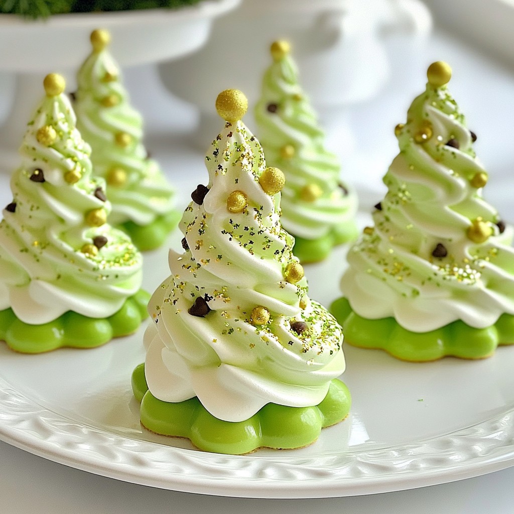 Tree Meringue Cookies Delightful Holiday Treats