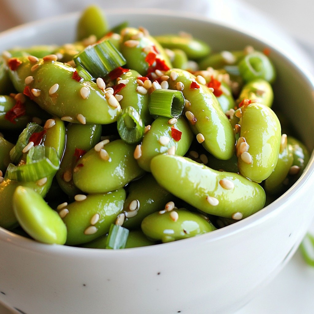 Spicy Garlic Edamame Flavorful and Easy Appetizer