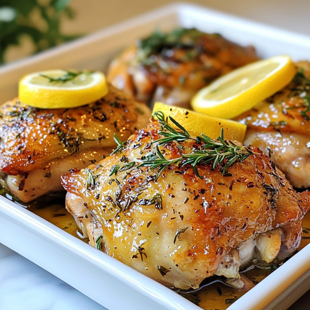 Garlic Herb Roasted Chicken Thighs Flavorful Delight