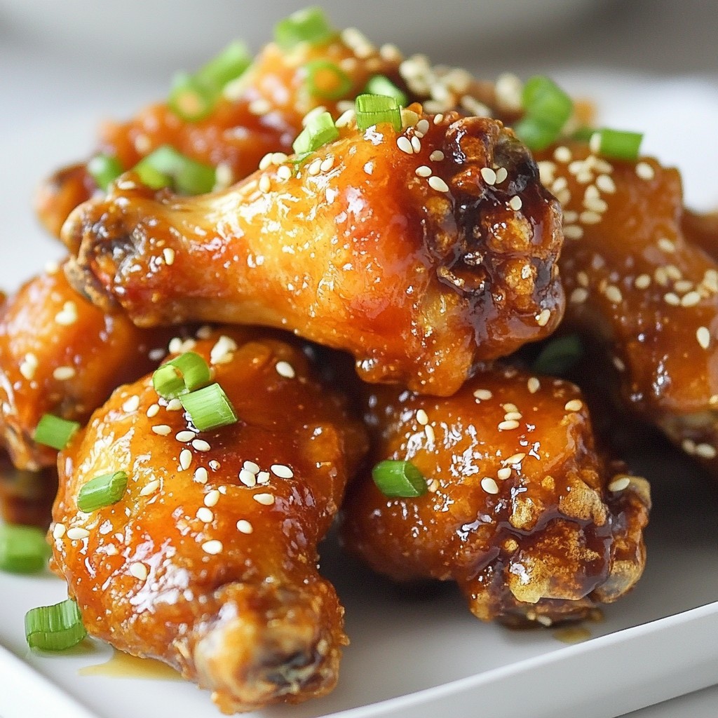 Crispy Sesame Ginger Chicken Wings Delightful Dish