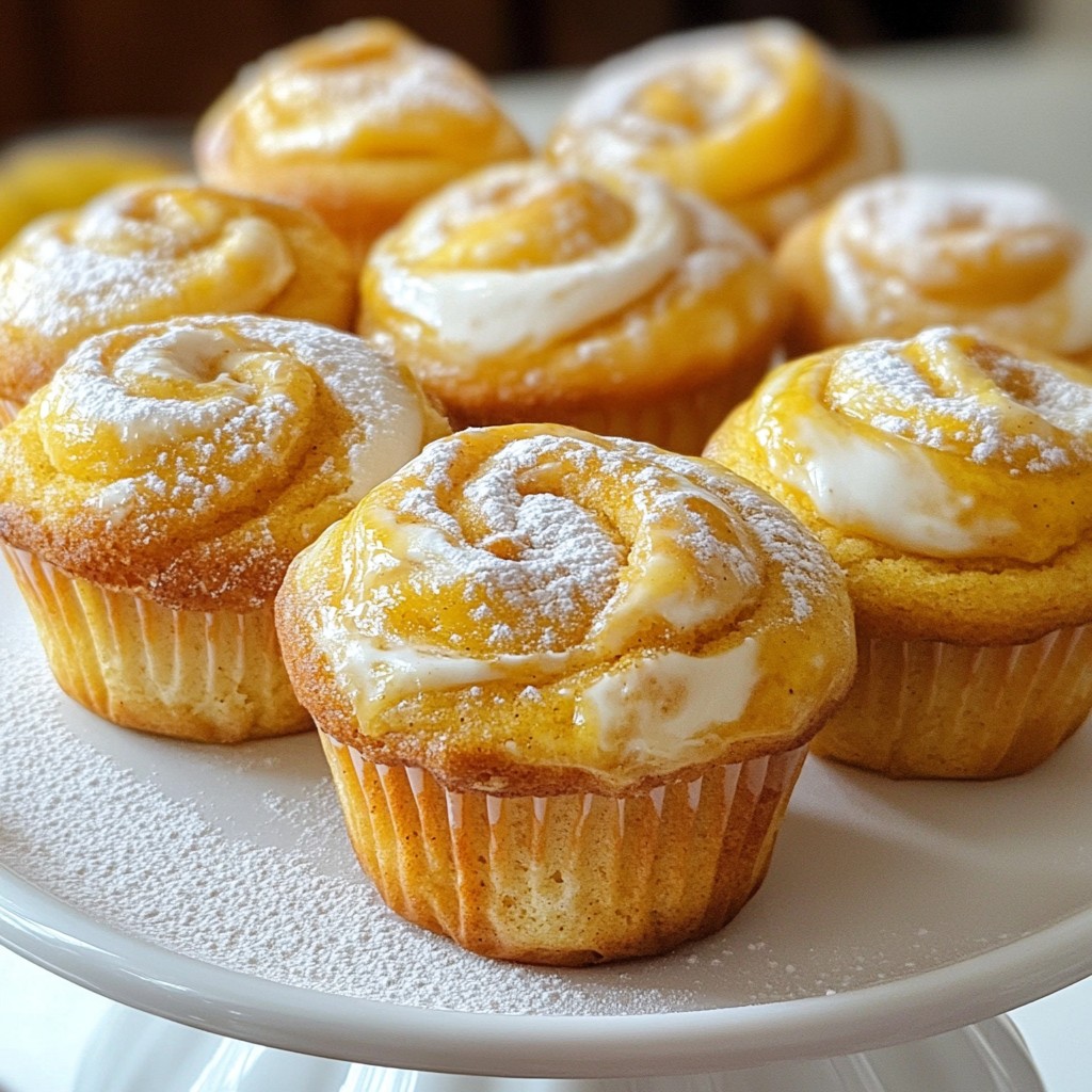 Pumpkin Cream Cheese Swirl Muffins Tasty and Simple Recipe