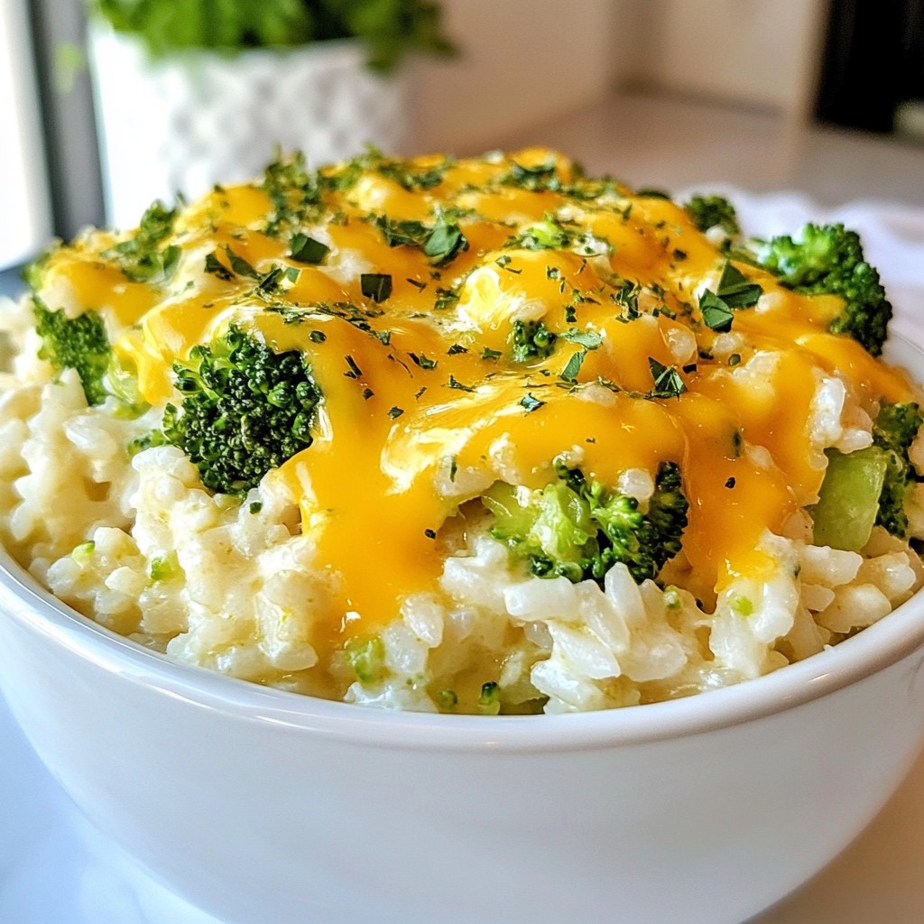 Cheddar Broccoli Rice Simple and Tasty Comfort Food