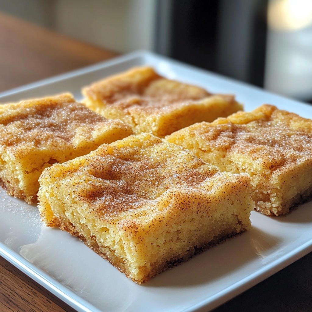Classic Snickerdoodle Cookie Bars Tempting and Delicious
