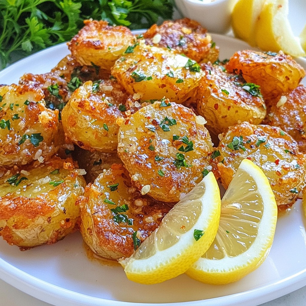 Crispy Garlic Smashed Potatoes Irresistible Side Dish
