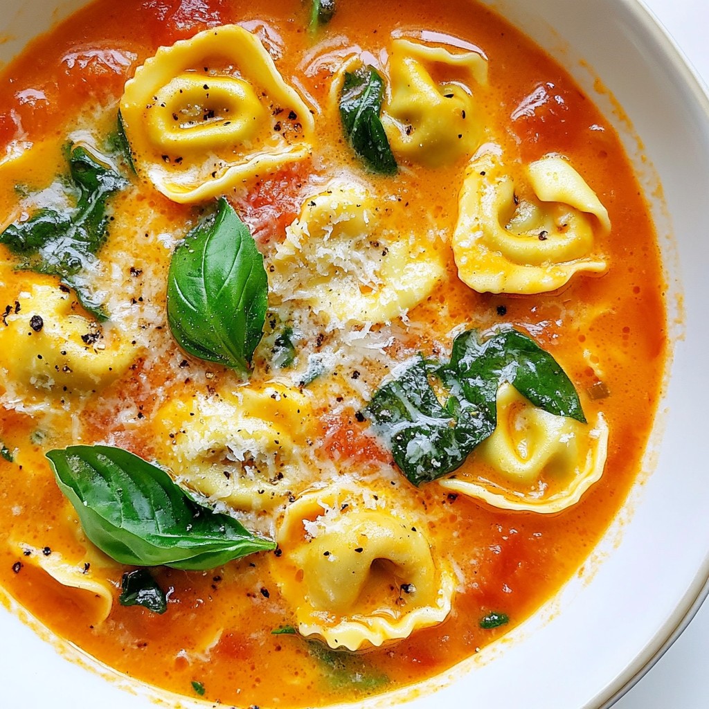 Creamy Tomato Tortellini Soup Rich and Cozy Delight