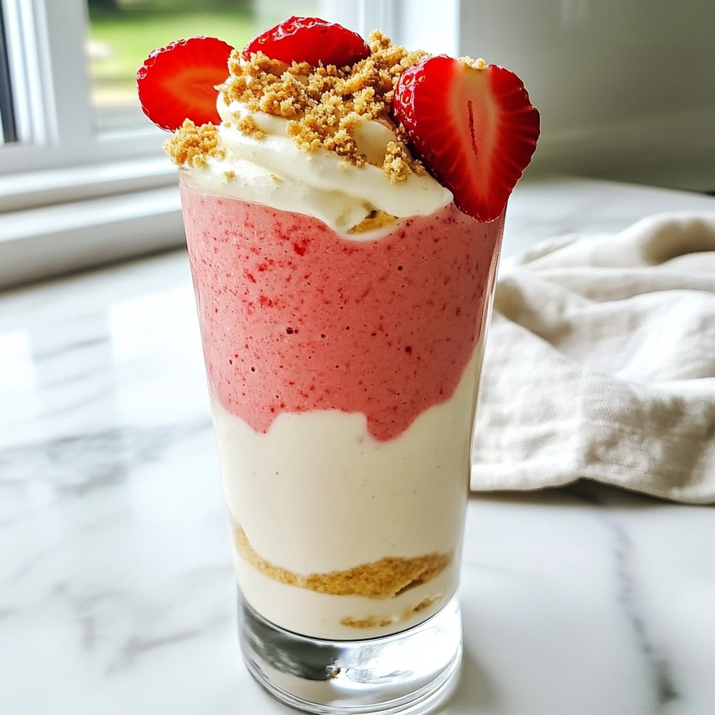 Strawberry Cheesecake Smoothie Creamy and Delicious Drink