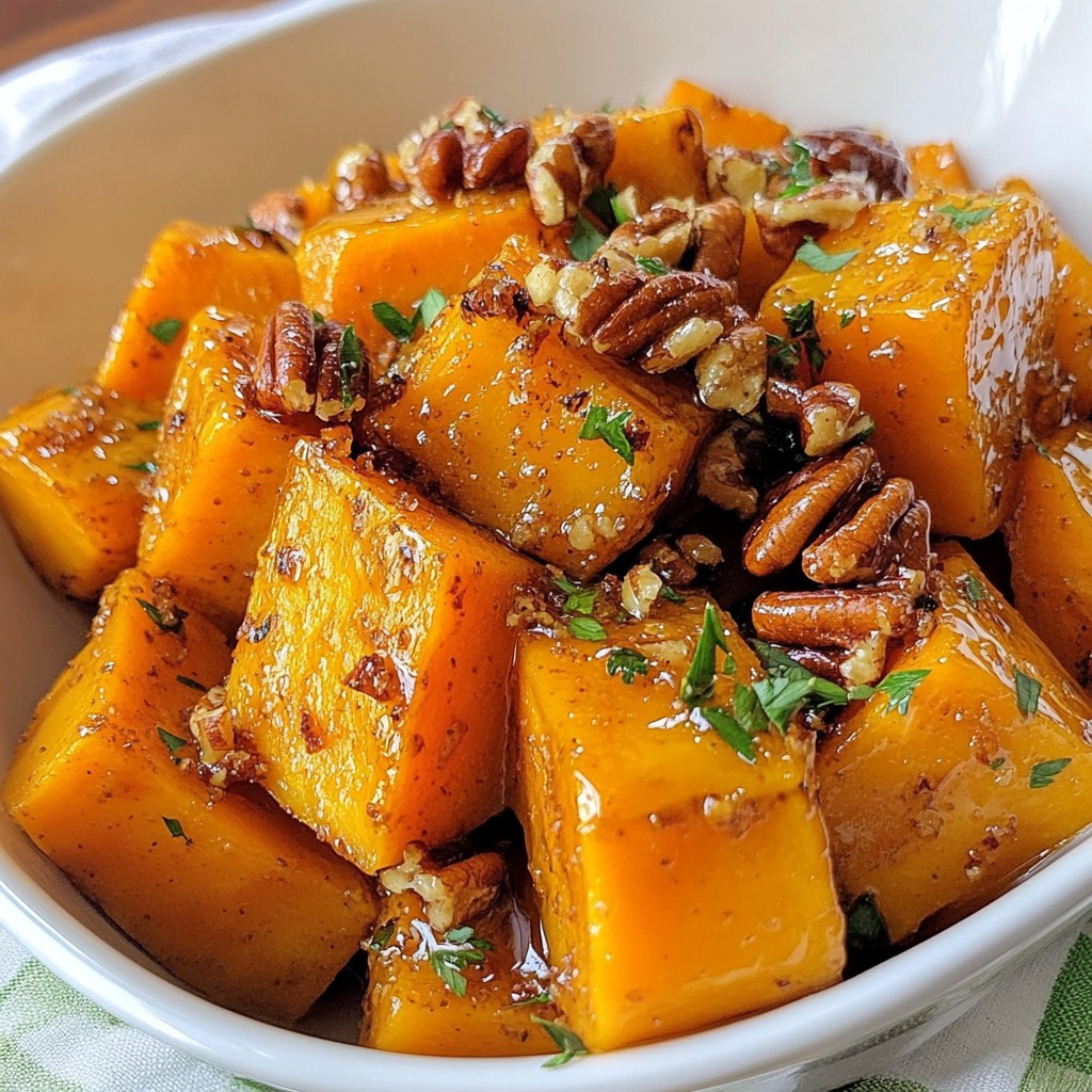 Maple Pecan Roasted Sweet Potatoes Tasty Side Dish