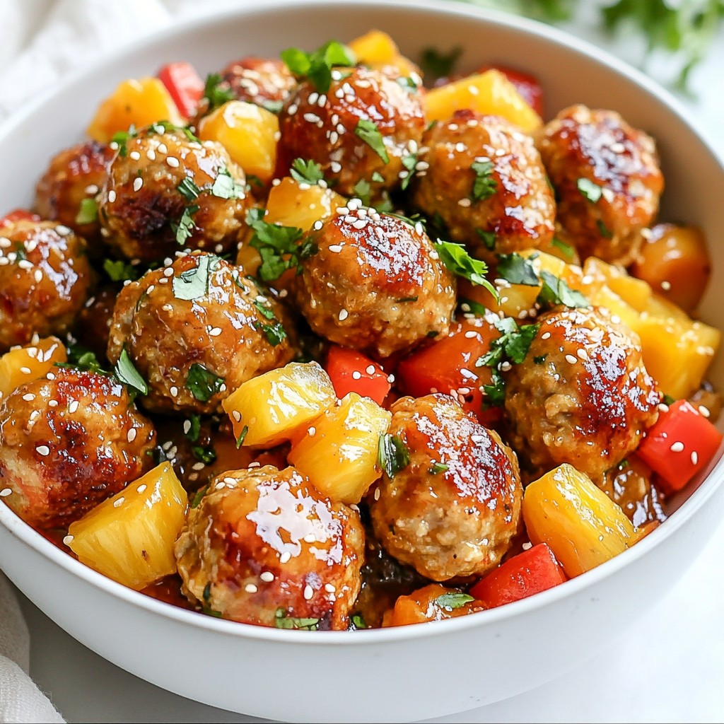 Sweet and Sour Chicken Meatballs Flavorful Dinner Delight