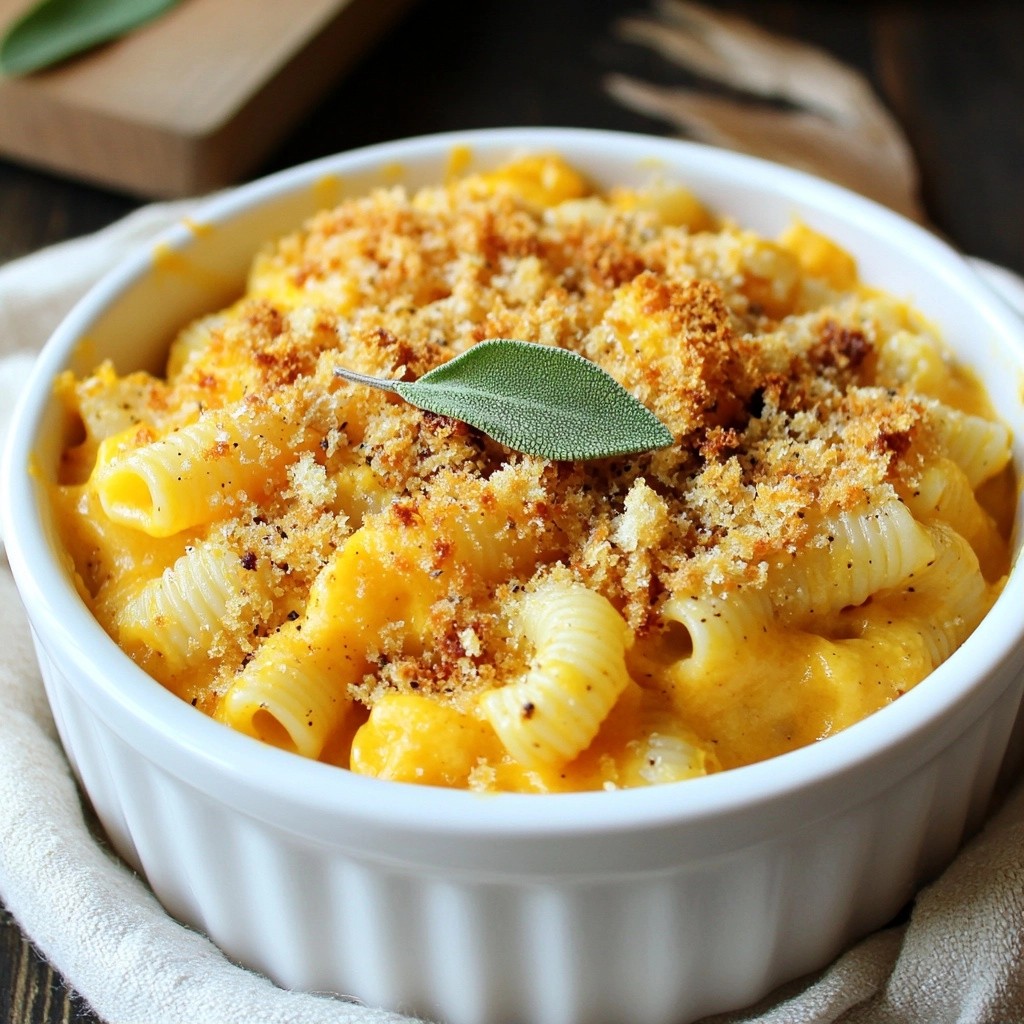 Creamy Pumpkin Sage Mac and Cheese Delightful Dish