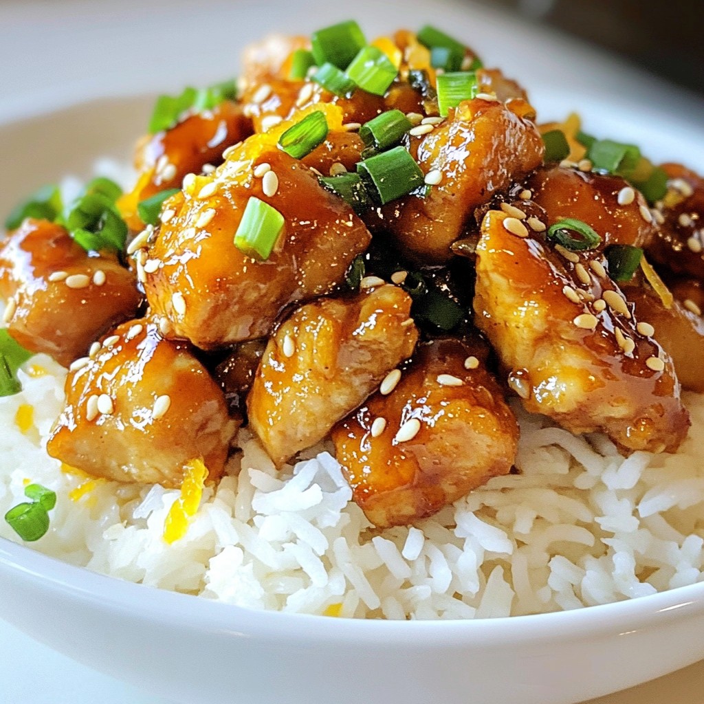 Sticky Orange Sesame Chicken Flavorful Dinner Bliss