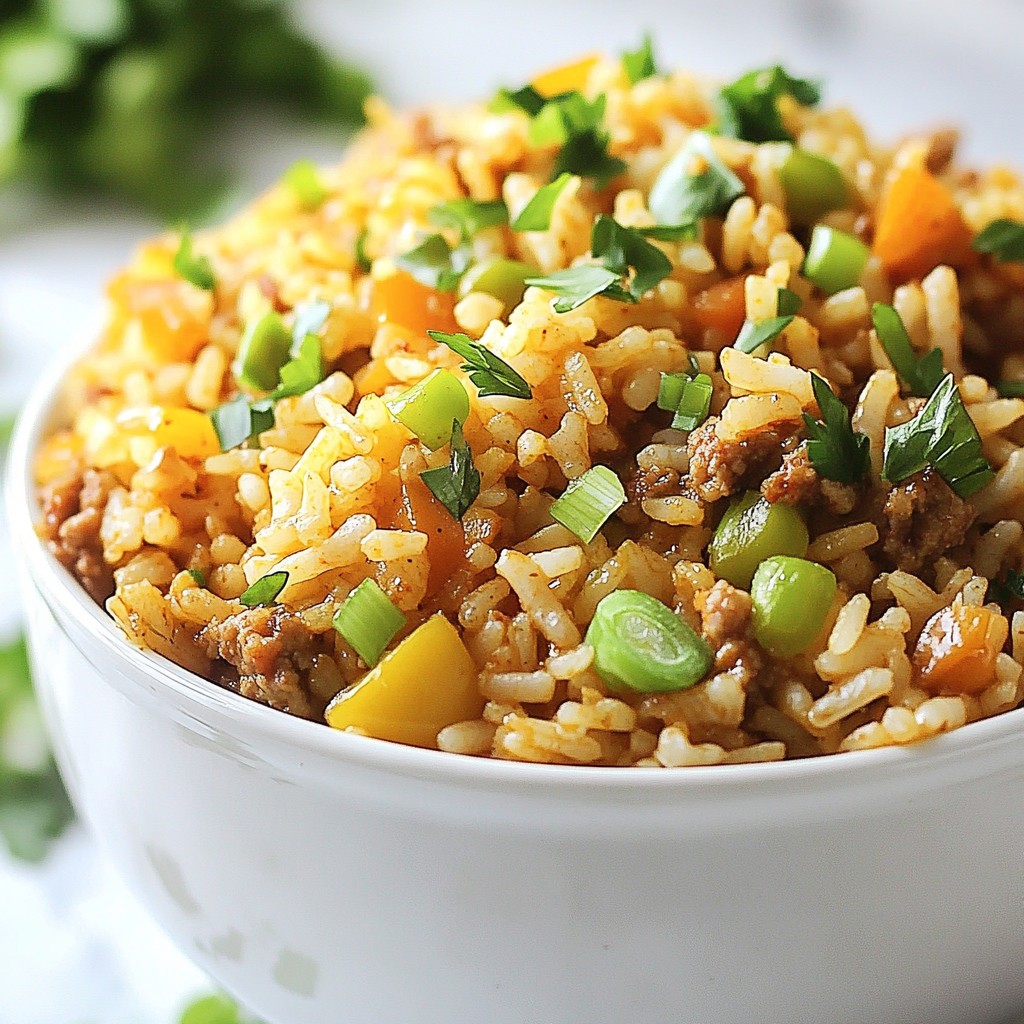 Spicy Cajun Dirty Rice Flavorful & Hearty Meal