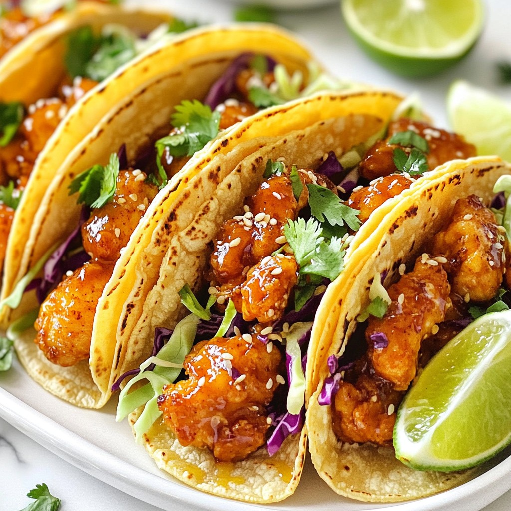 Crispy Sesame Chicken Tacos Flavorful and Easy Dish
