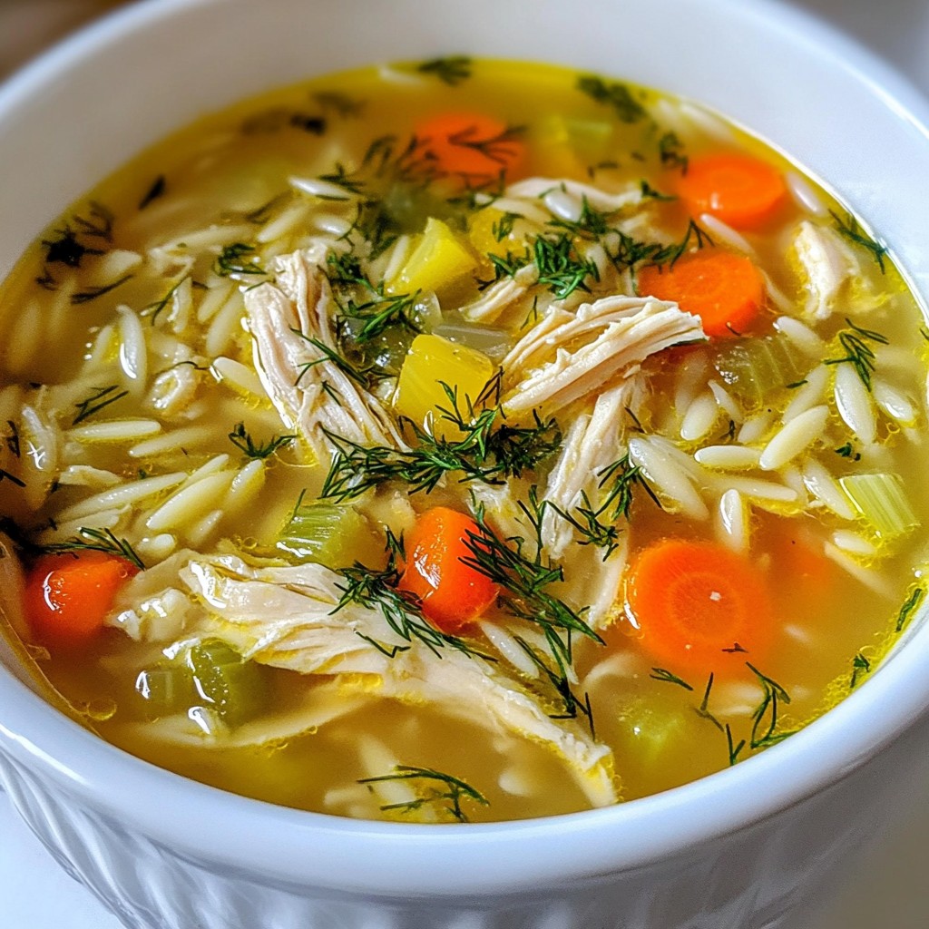 Greek Lemon Chicken Soup Hearty Comforting Recipe