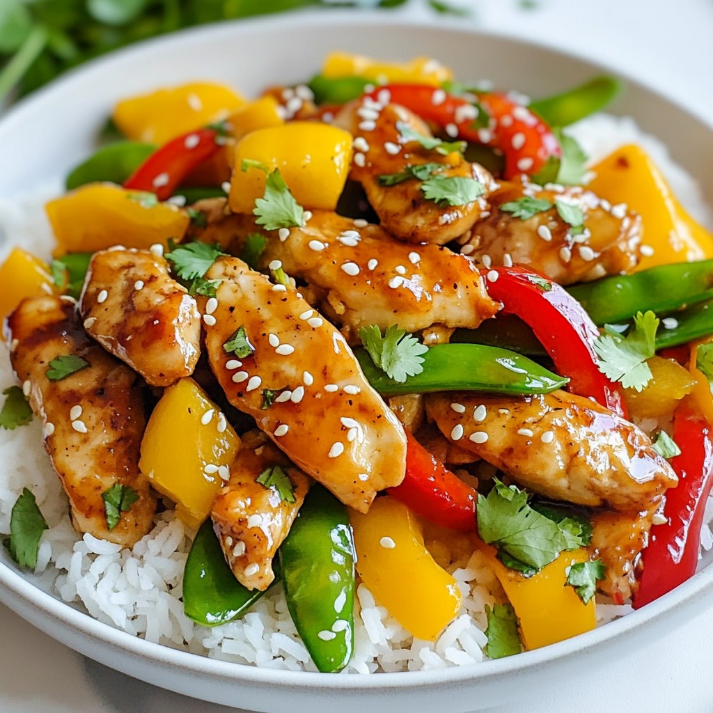 Orange Glazed Chicken Stir Fry Flavorful Dinner Recipe