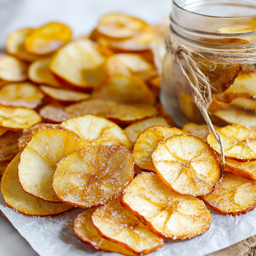 Cinnamon Sugar Apple Chips Crisp and Flavorful Snack