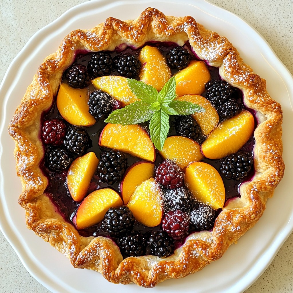 Blackberry Peach Galette Tasty and Simple Dessert