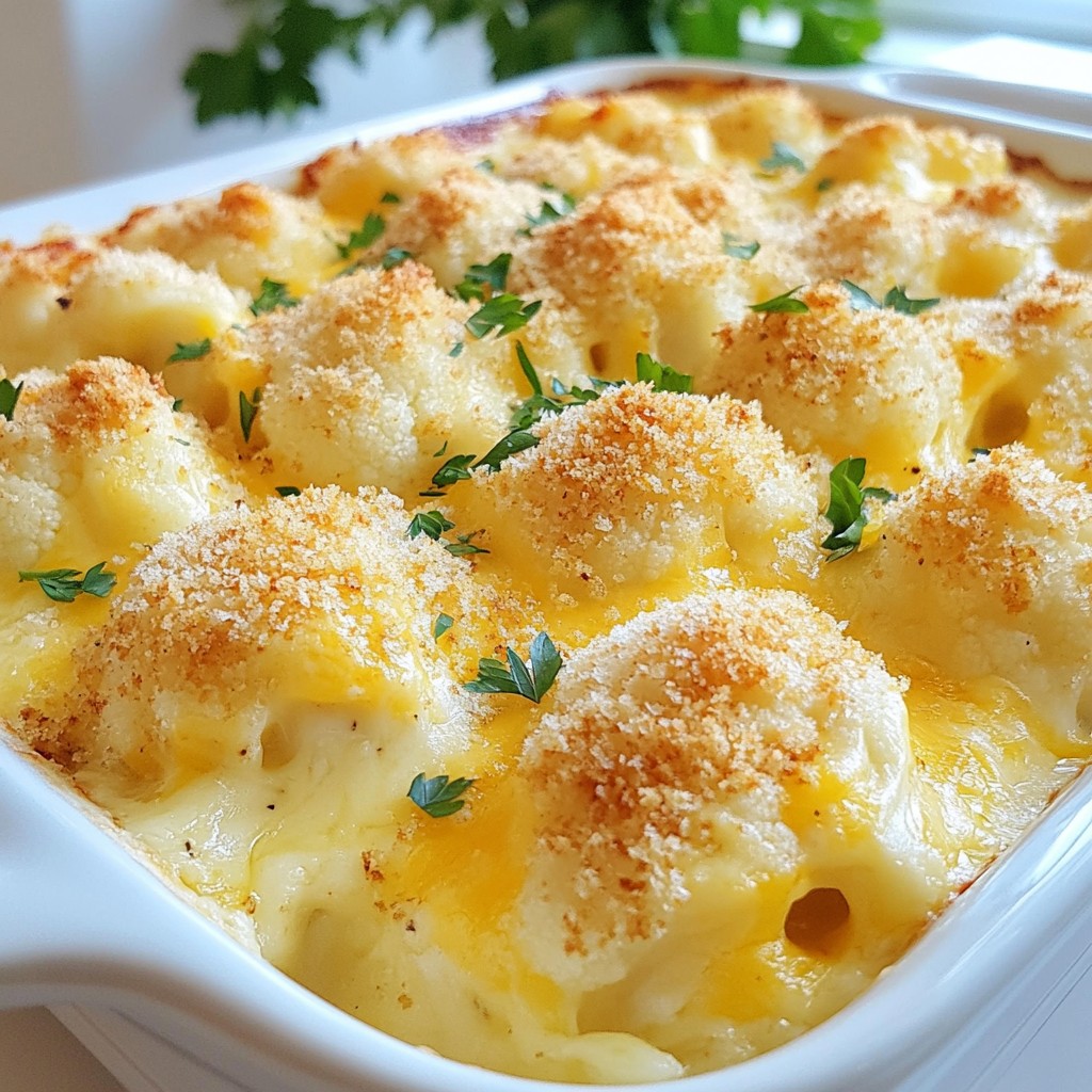 Cheesy Cauliflower Gratin Simple and Tasty Dish