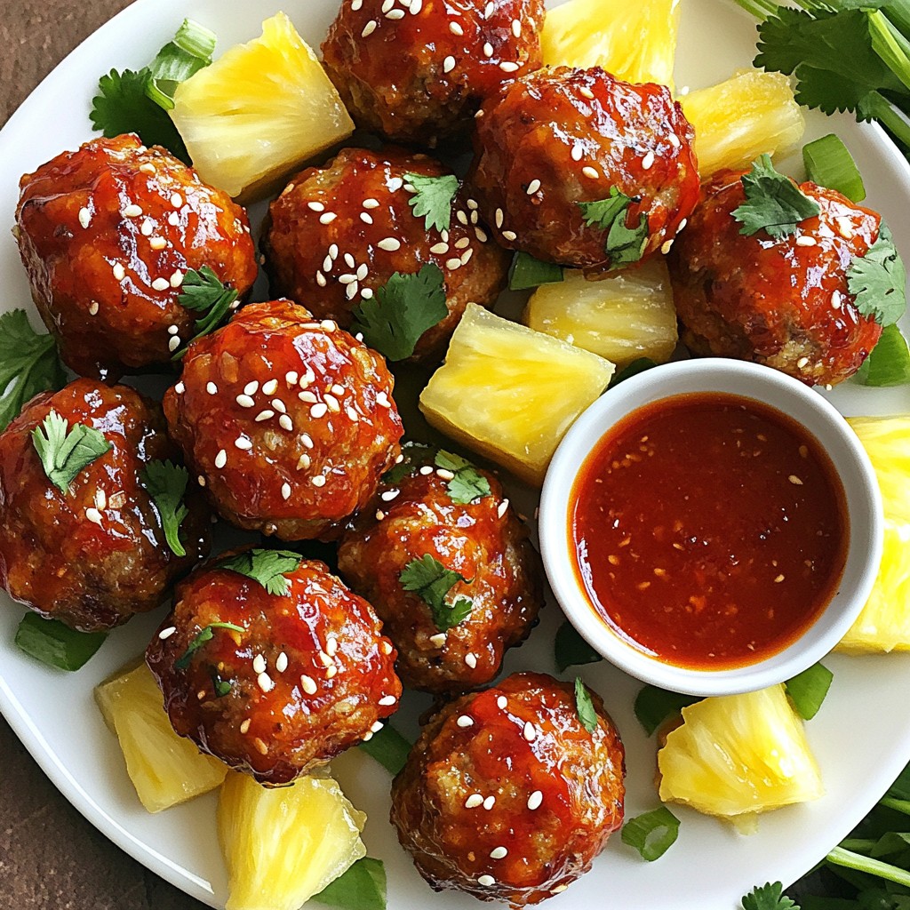Sweet Chili Pineapple Meatballs Flavorful and Easy Recipe