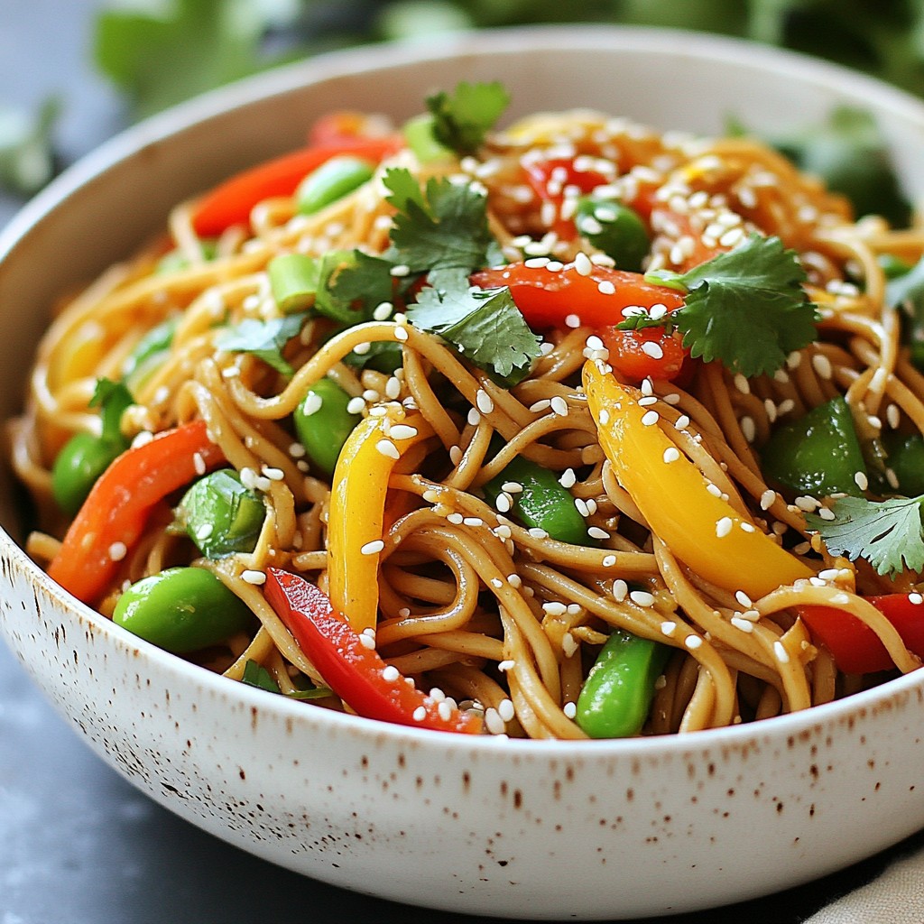Sesame Ginger Noodle Stir Fry Tasty Weeknight Meal