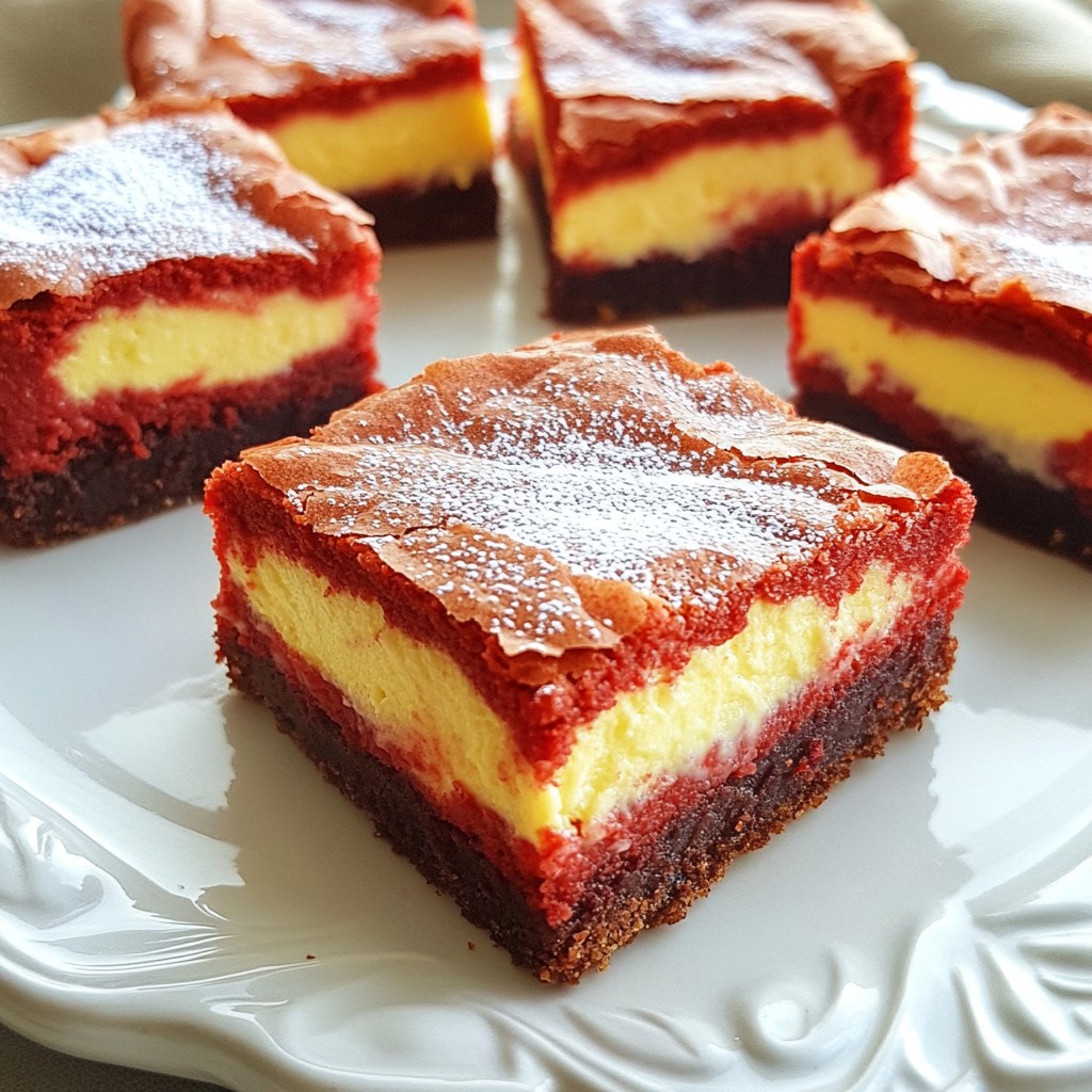 Red Velvet Cheesecake Brownies Delightful and Easy