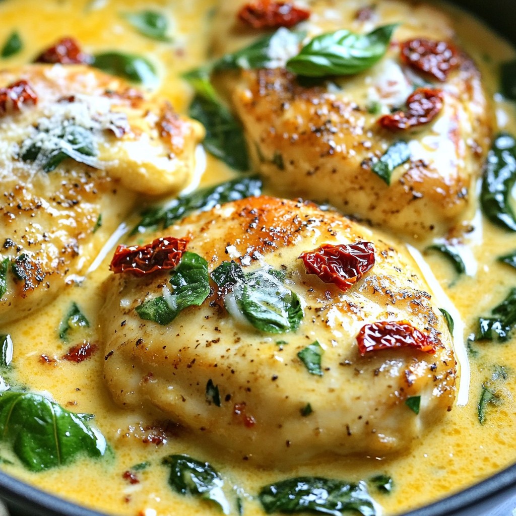 One-Pot Creamy Sun-Dried Tomato Chicken Delight