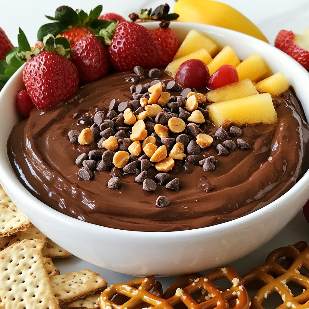 Chocolate Hazelnut Cheesecake Dip Delightful Treat