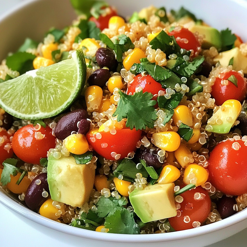 Cilantro Lime Quinoa Salad Fresh and Flavorful Recipe