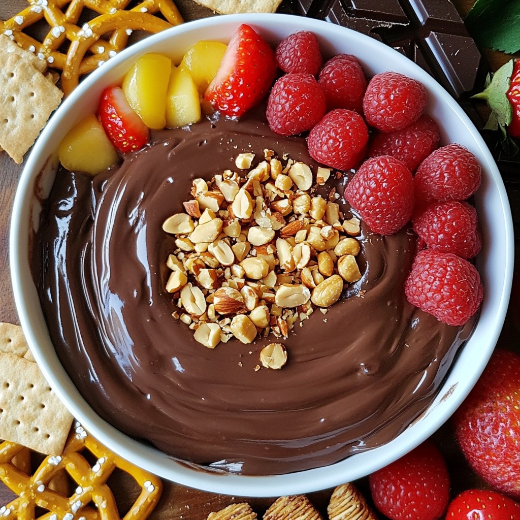 Chocolate Hazelnut Cheesecake Dip Creamy and Easy