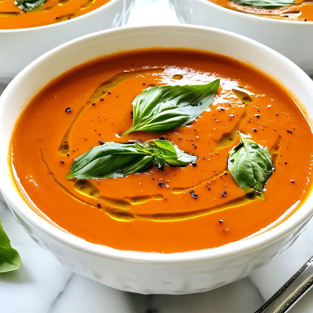 Roasted Red Pepper Gouda Soup Flavorful and Creamy