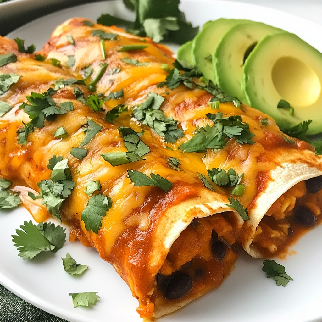 Sweet Potato Black Bean Enchiladas Flavorful Recipe
