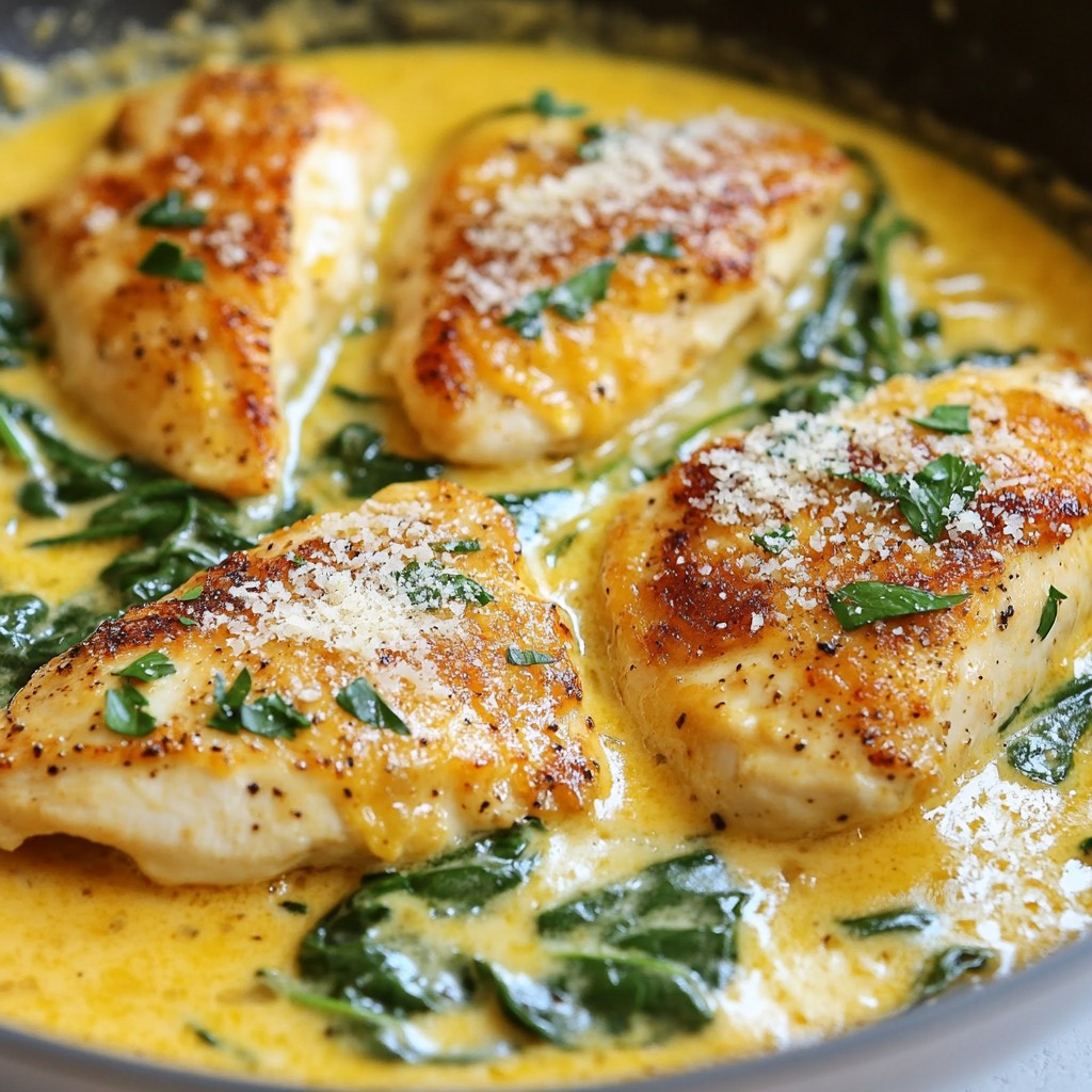 Cheesy Garlic Parmesan Chicken Skillet Delight