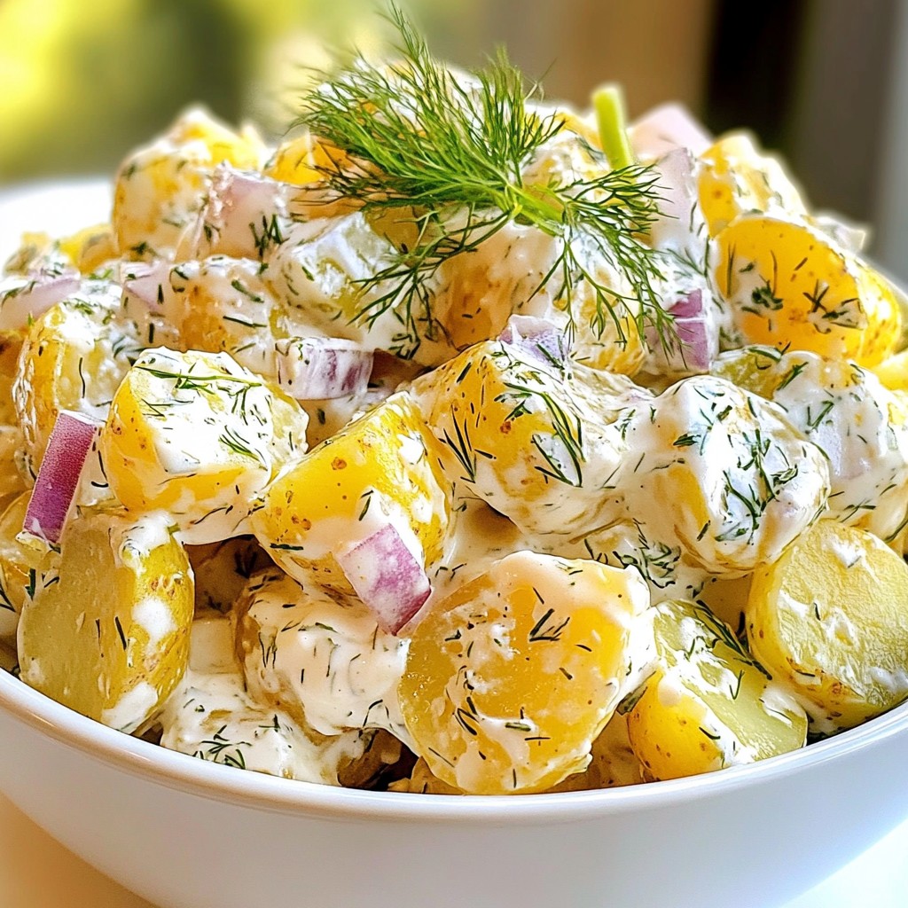 Dill Pickle Potato Salad Flavorful and Satisfying Dish
