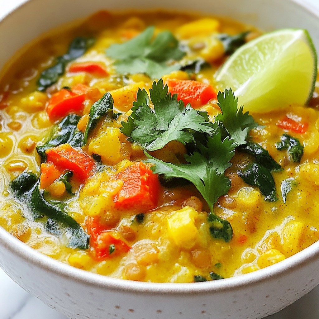 Coconut Curry Lentil Stew Flavorful and Comforting Meal
