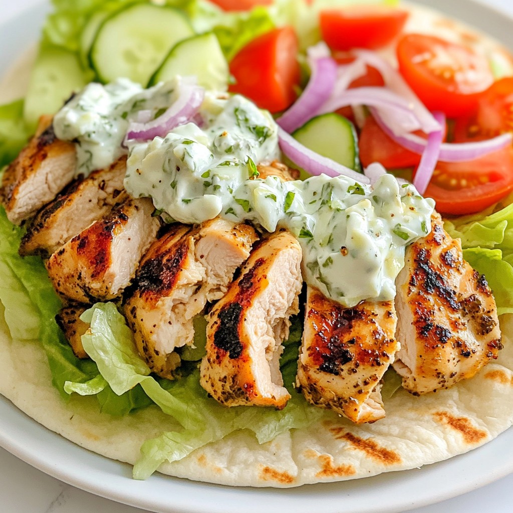 Greek Chicken Gyro Wraps Flavorful and Easy Recipe
