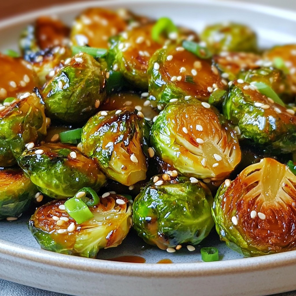 Honey Sriracha Brussels Sprouts Flavorful and Easy Dish