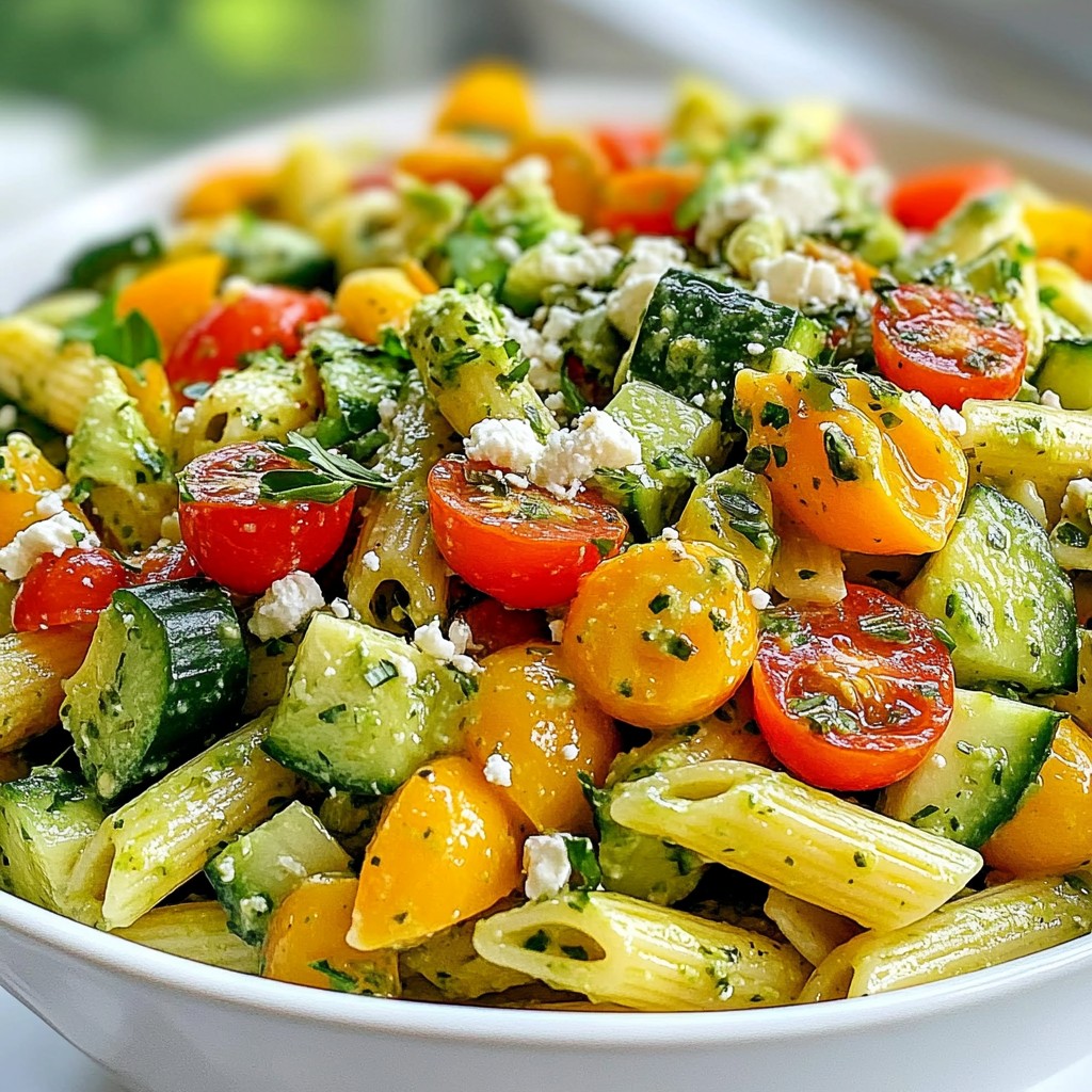 Green Goddess Pasta Salad Fresh and Flavorful Dish